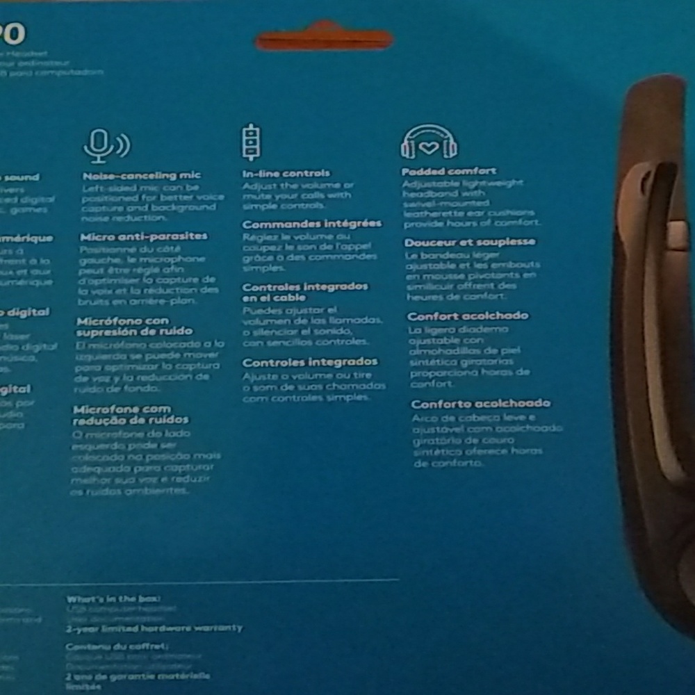 NWT H390 USB Computer Headset - Picture 2 of 2